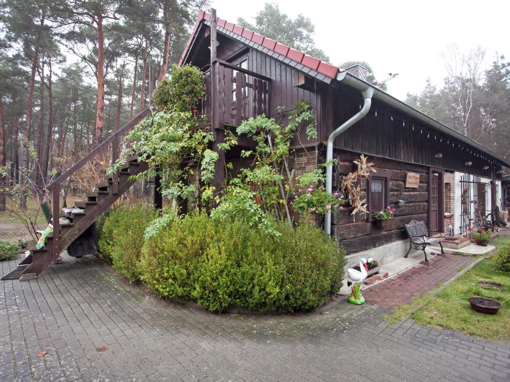 SchmogrowにあるHoliday home in the forestの階段付きの家