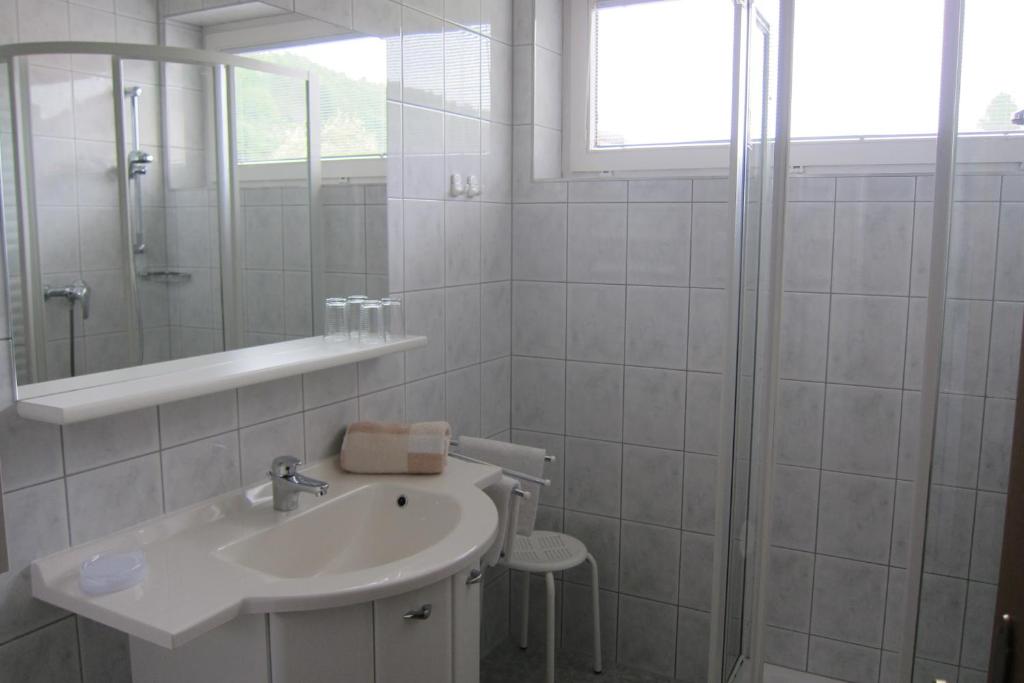 Koupelna v ubytování Appartements Koffler