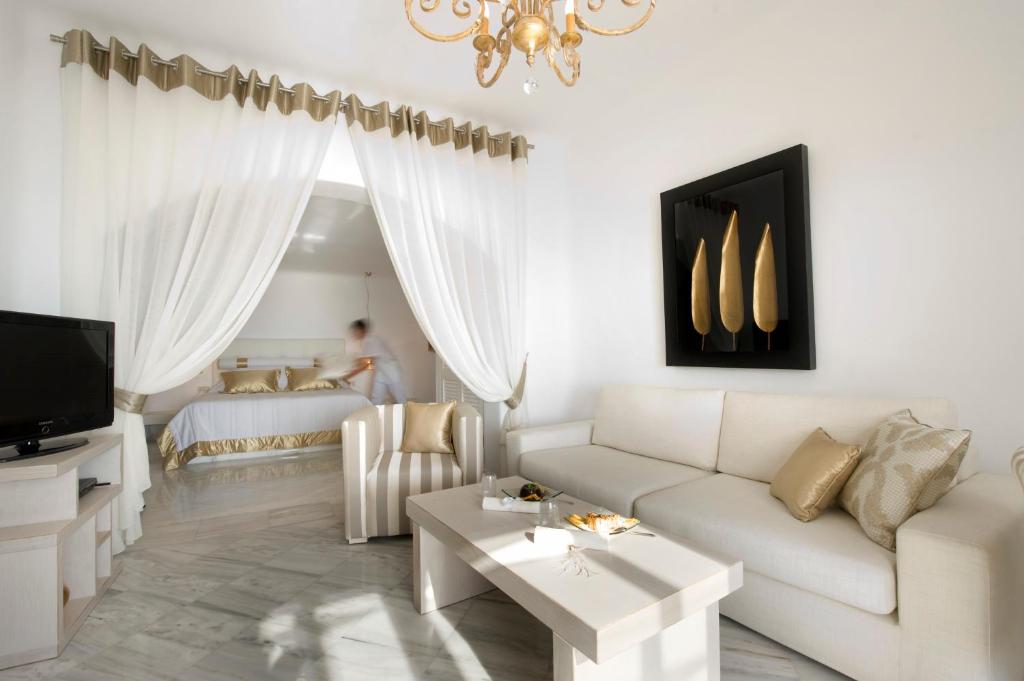 TV a/nebo společenská místnost v ubytování Gold Suites - Small Luxury Hotels of the World