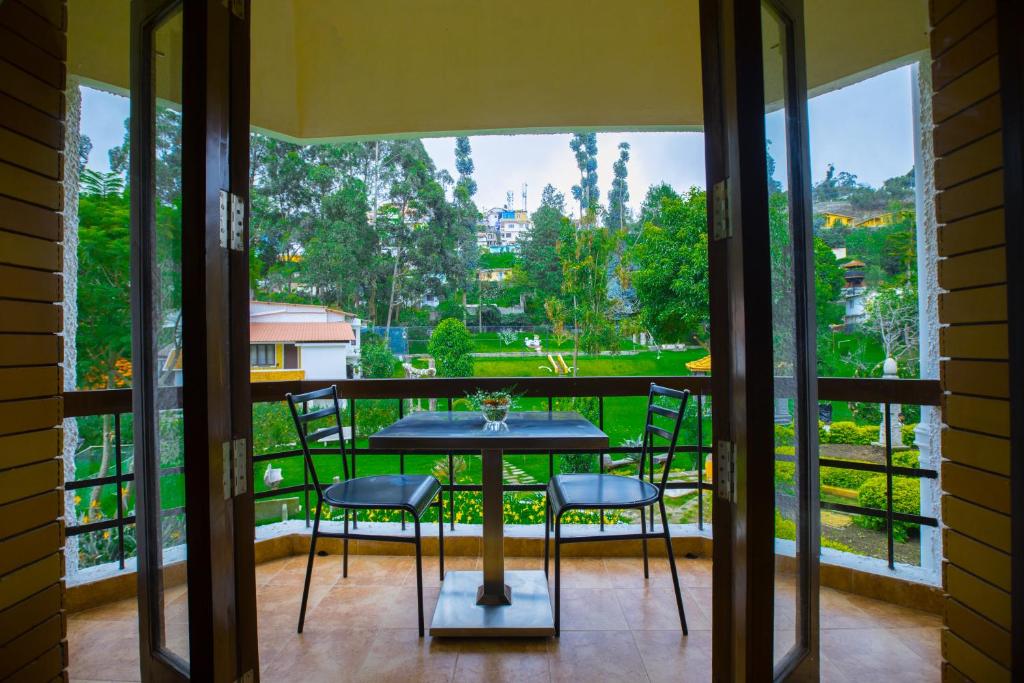 Balkón nebo terasa v ubytování Hotel Kodai International