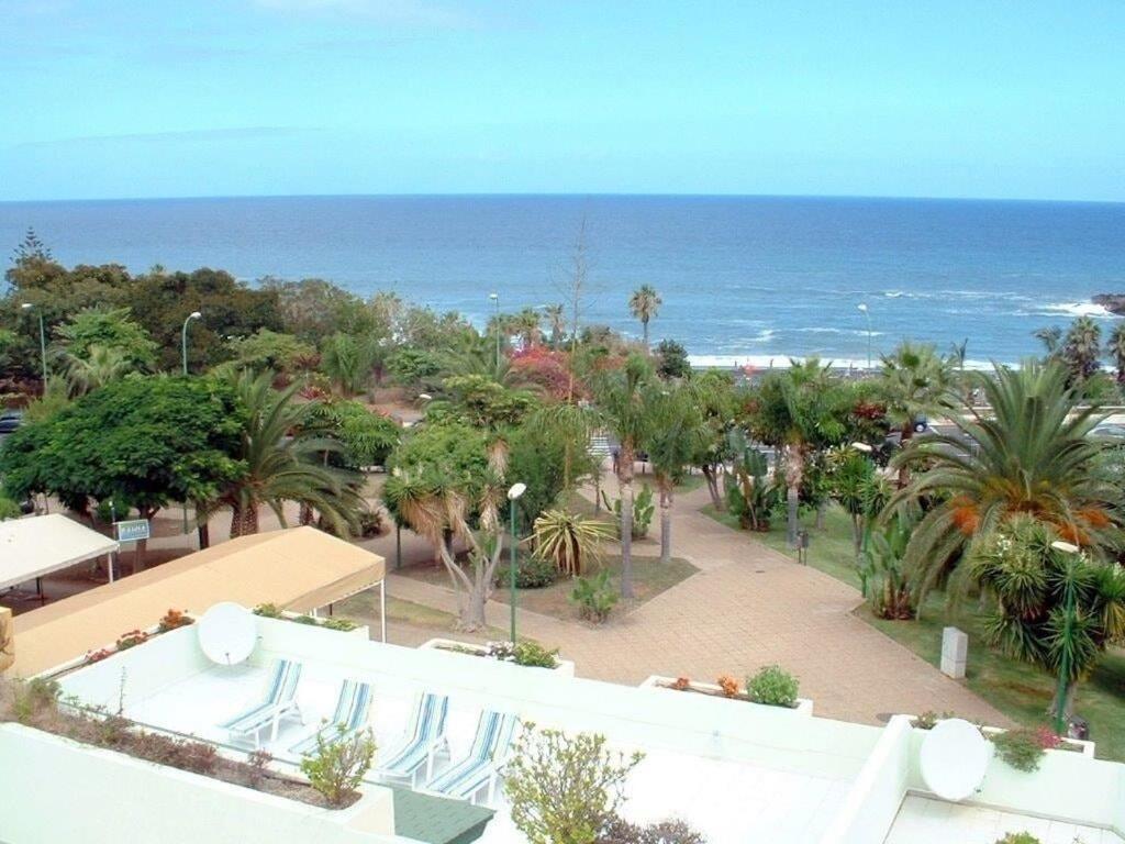 a view of the ocean from the balcony of a resort at Bahia I in Puerto de la Cruz