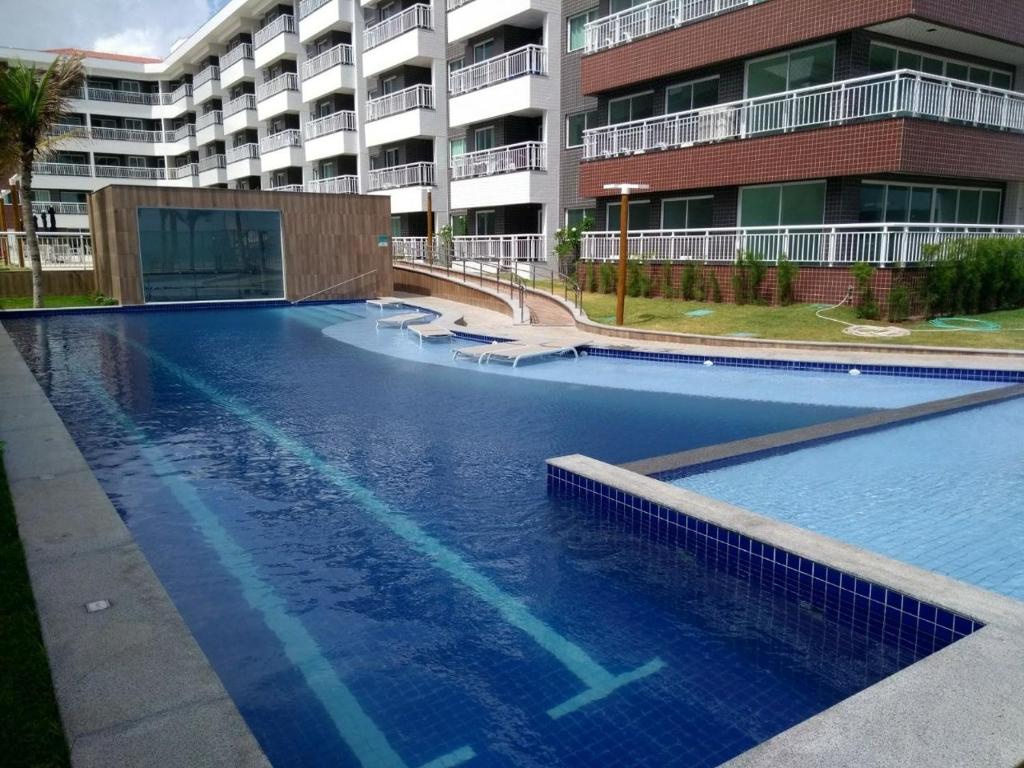  Apartamento de 02 Quartos Pé na Areia Vista Mar no Beach Way