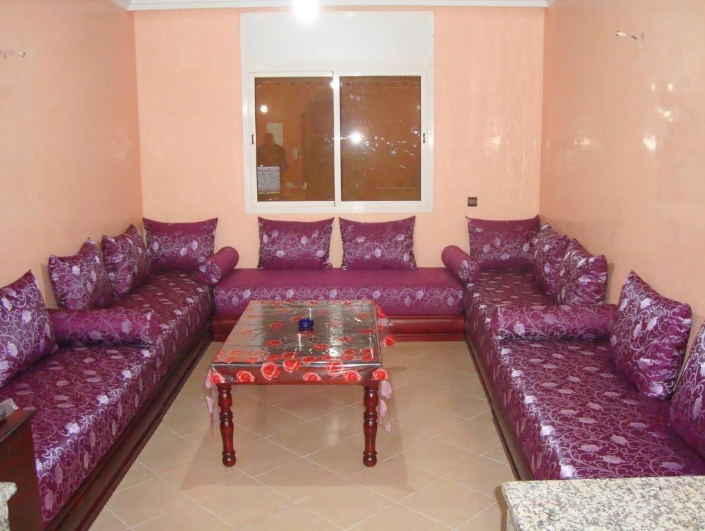 Posezení v ubytování Yasmine Appartements