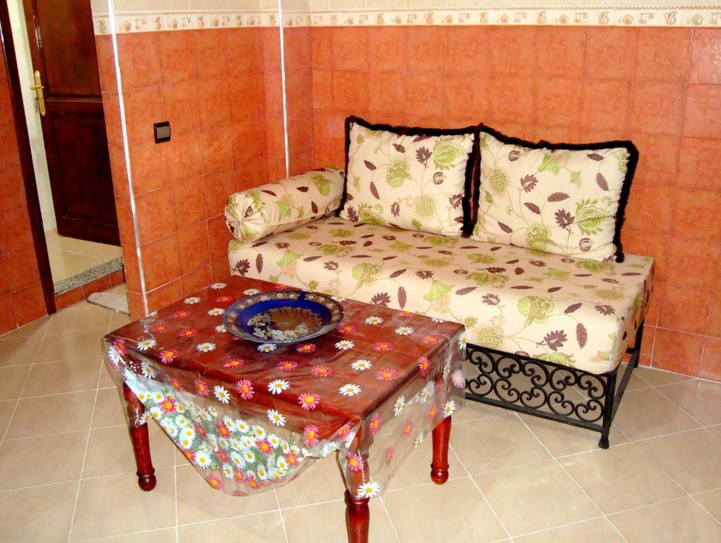 Posezení v ubytování Yasmine Appartements