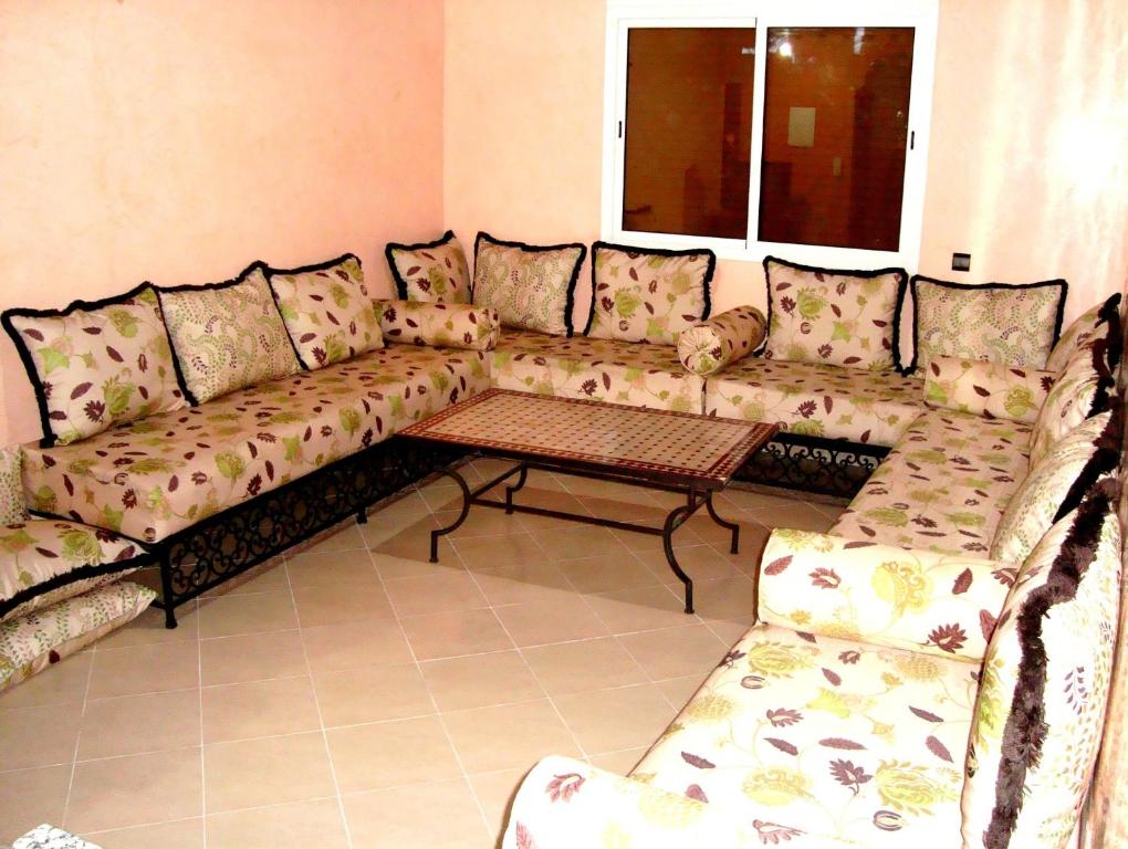 Posezení v ubytování Yasmine Appartements