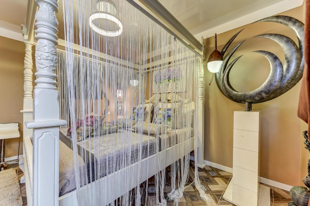Postel nebo postele na pokoji v ubytování Mordelliya Private Jacuzzi Suites