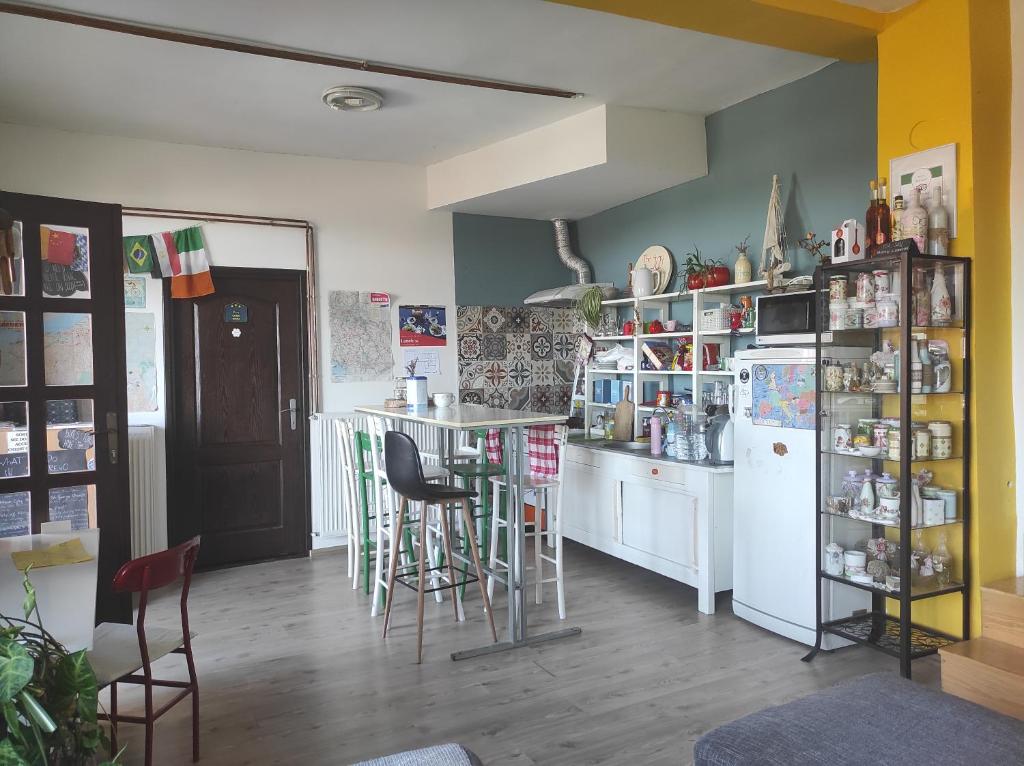 Kuchyň nebo kuchyňský kout v ubytování HostelChe Guest House