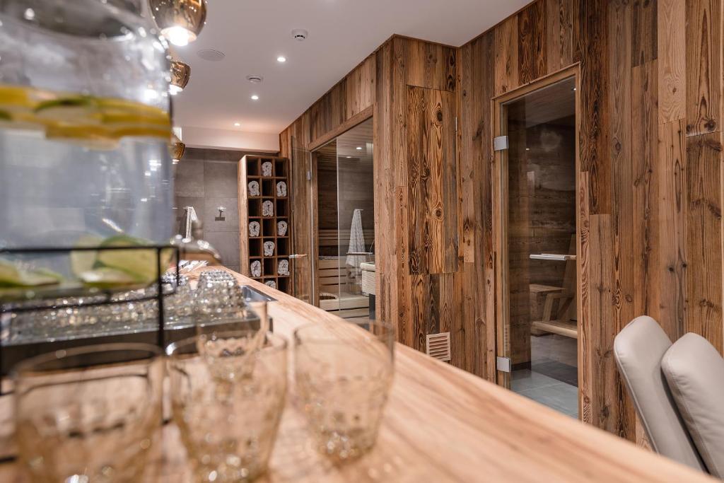 Posezení v ubytování MONDI Hotel Tscherms