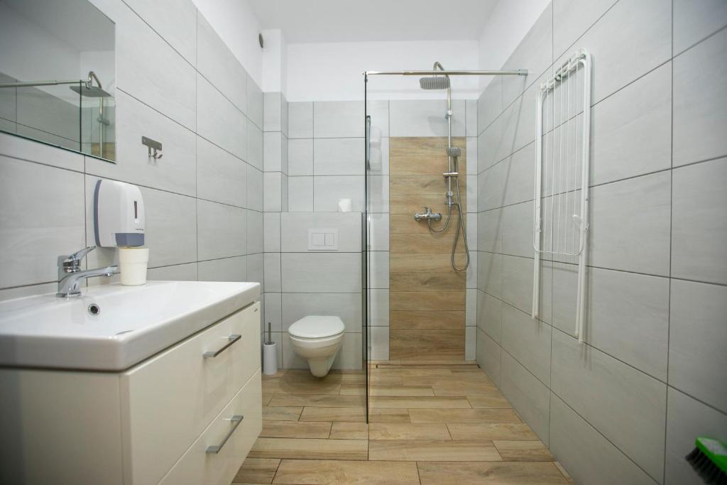 Koupelna v ubytování Apartamenty PIER