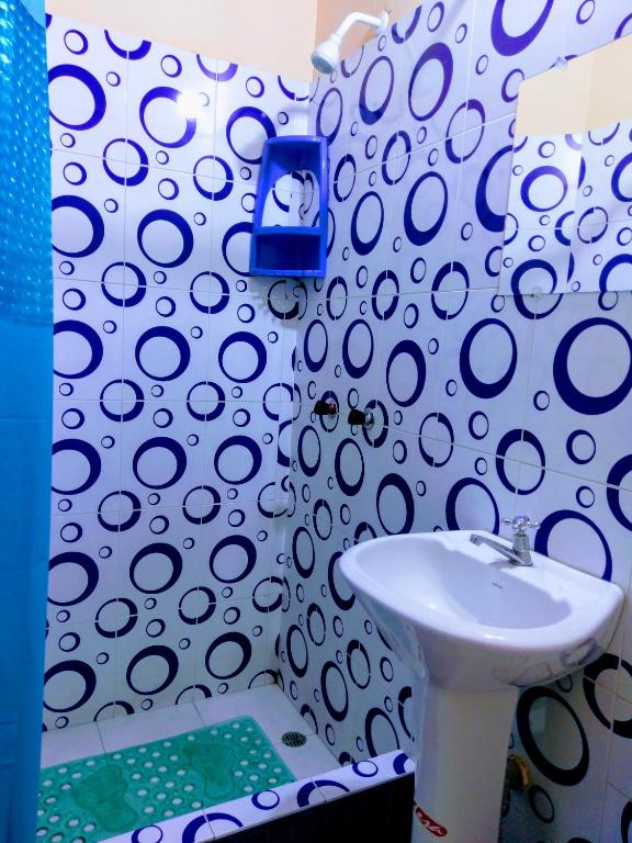 Koupelna v ubytování Hostal Latitud Ecuem