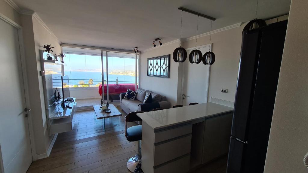 Posezení v ubytování EDIFICIO MARES DE MONTEMAR