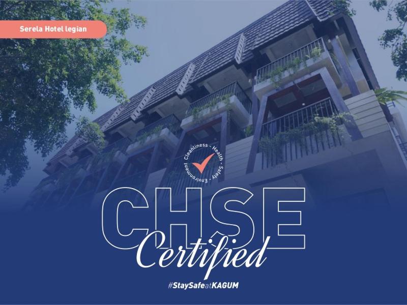 a building with a sign that says cheese certified at Serela Legian by KAGUM Hotels in Legian