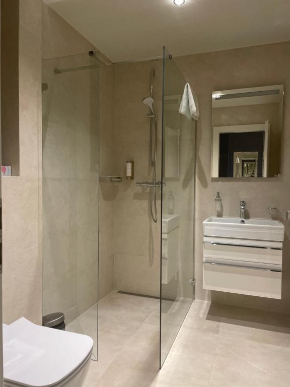 Koupelna v ubytování Hotel Villa Bianca