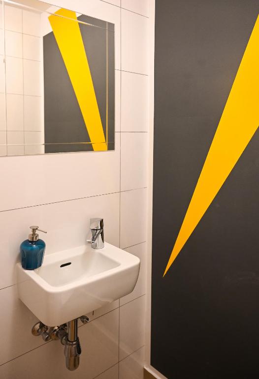 Kúpeľňa v ubytovaní Backpacker Apartment Naschmarkt