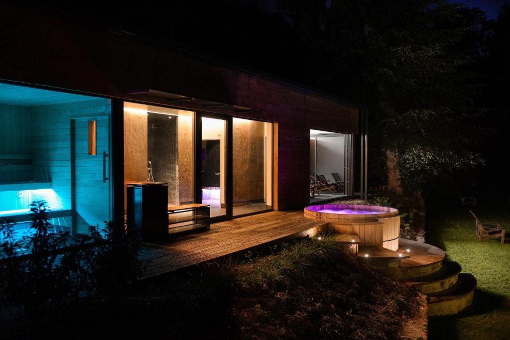 Zahrada ubytování Demeures et Châteaux Moulin des Templiers Hôtel & SPA