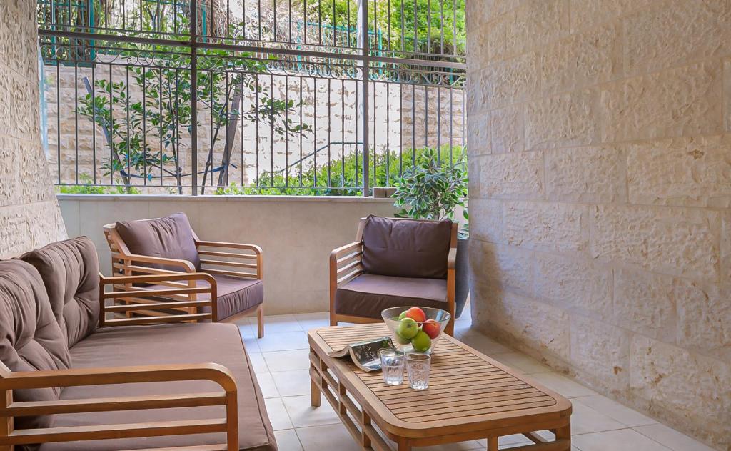 Posezení v ubytování Stay Kook Jerusalem