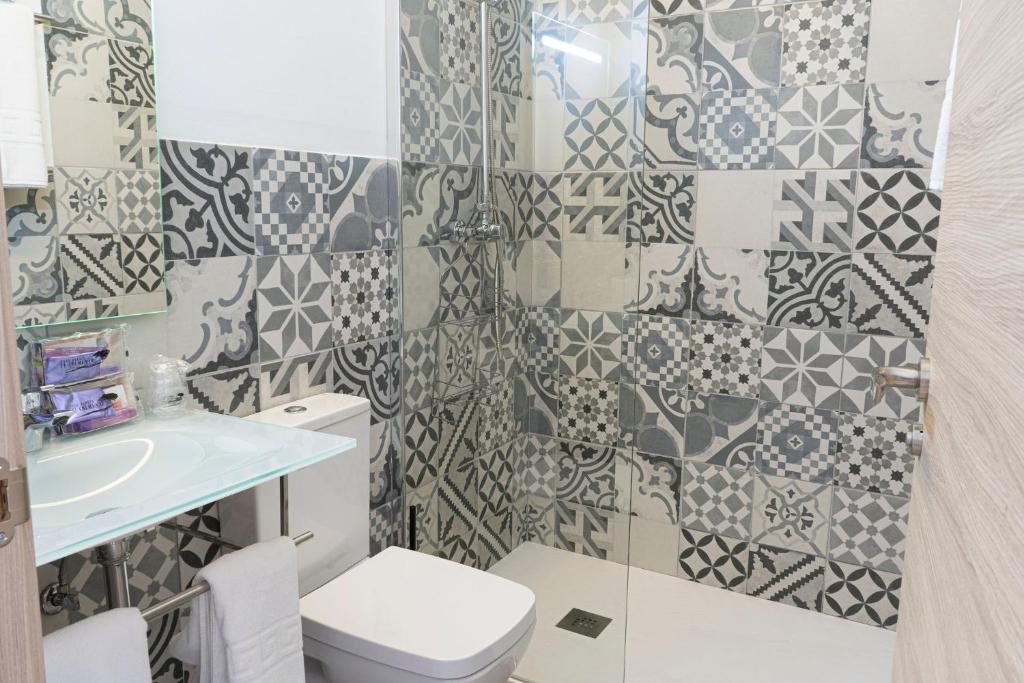 Koupelna v ubytování Casa Jardín El Colmenar