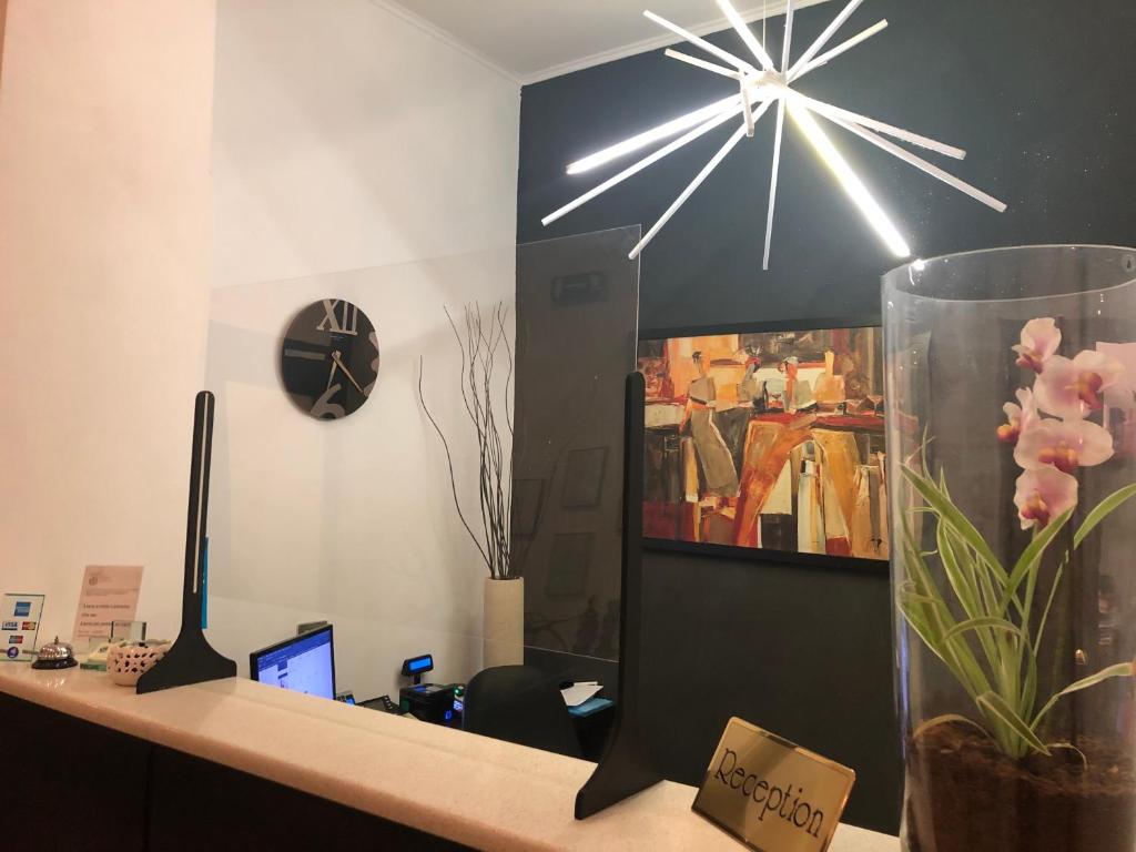 TV a/nebo společenská místnost v ubytování Hotel Paradiso