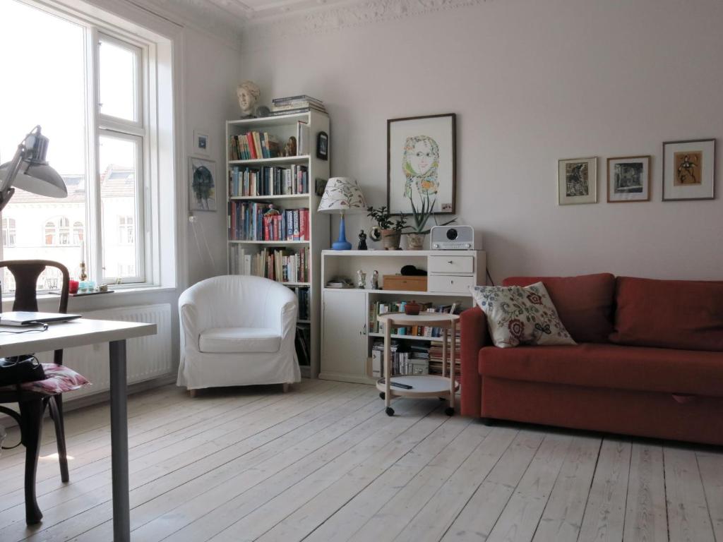 Гостиная зона в ApartmentInCopenhagen Apartment 1284