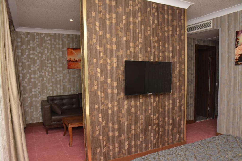 TV a/nebo společenská místnost v ubytování koza millenyum hotel&spa
