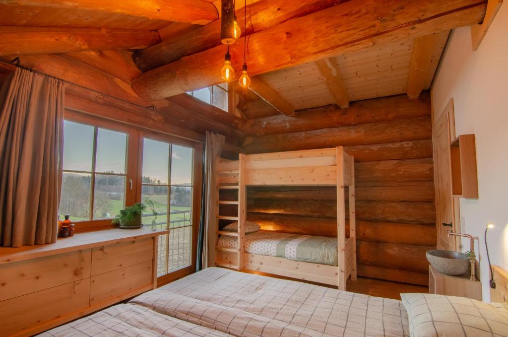 Letto o letti in una camera di Berg & Sonne