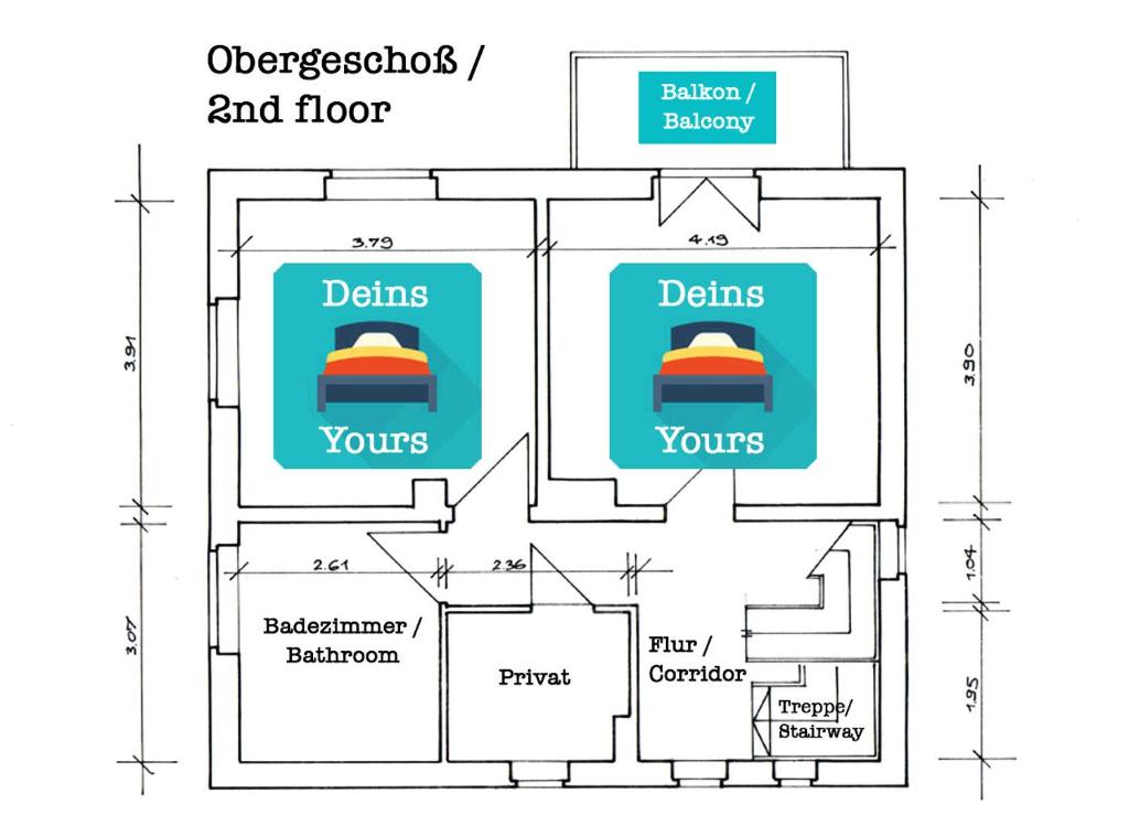 Lion Homestay Munich - Two-Bedroom Apartment