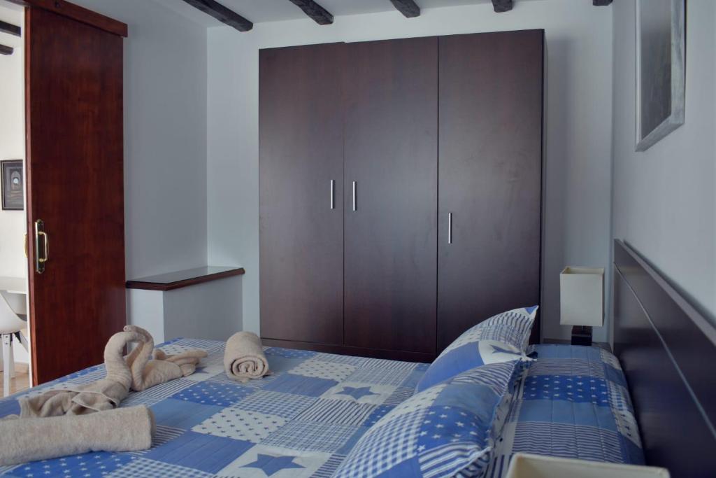 Postel nebo postele na pokoji v ubytování CA.MARCELA. 200 metros del mar.