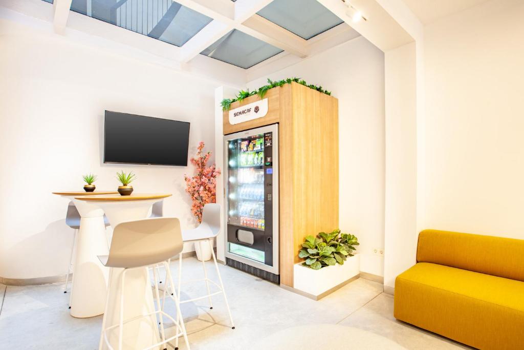 Kuchyň nebo kuchyňský kout v ubytování MyFlats Luxury Downtown
