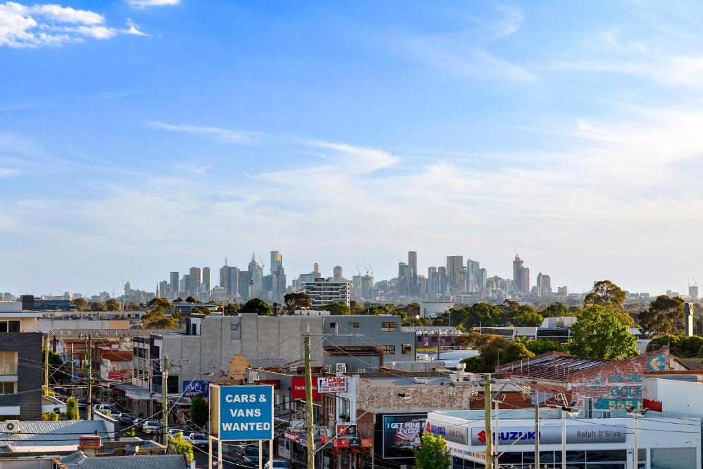 Nespecifikovaný výhled na destinaci Melbourne nebo výhled na město při pohledu z aparthotelu