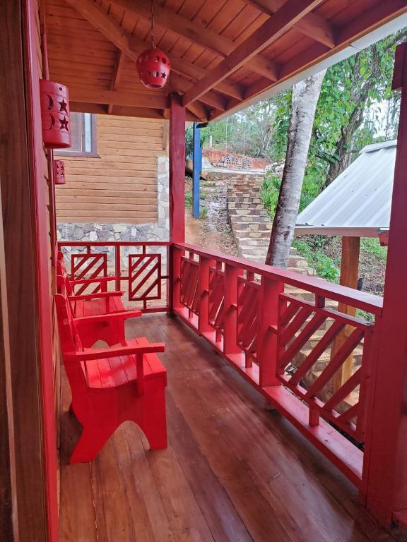 Balkón nebo terasa v ubytování Estancias Arroyazo