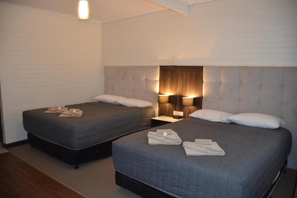 Postel nebo postele na pokoji v ubytování Angaston Vineyards Motel