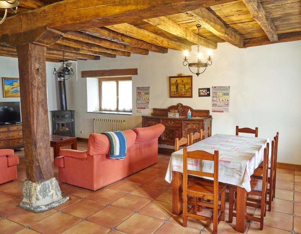 Posezení v ubytování Casa Rural Borda Lenco