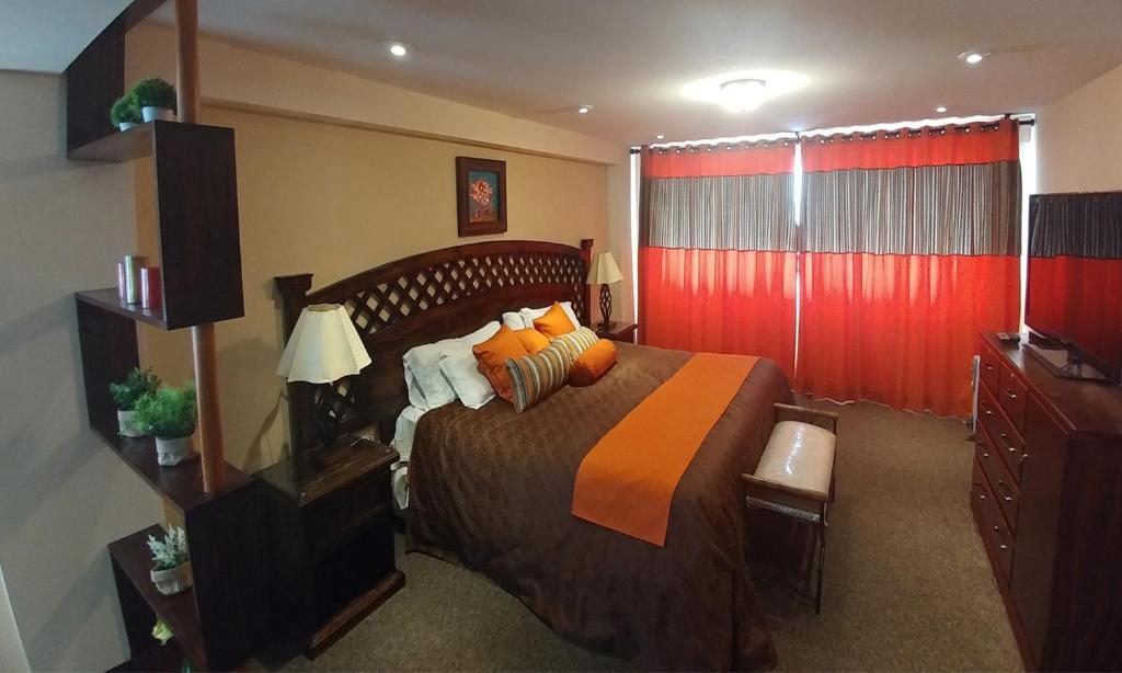 Postel nebo postele na pokoji v ubytování Vita Hoteles Colca