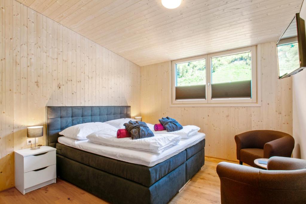 Postel nebo postele na pokoji v ubytování Haus Berghof