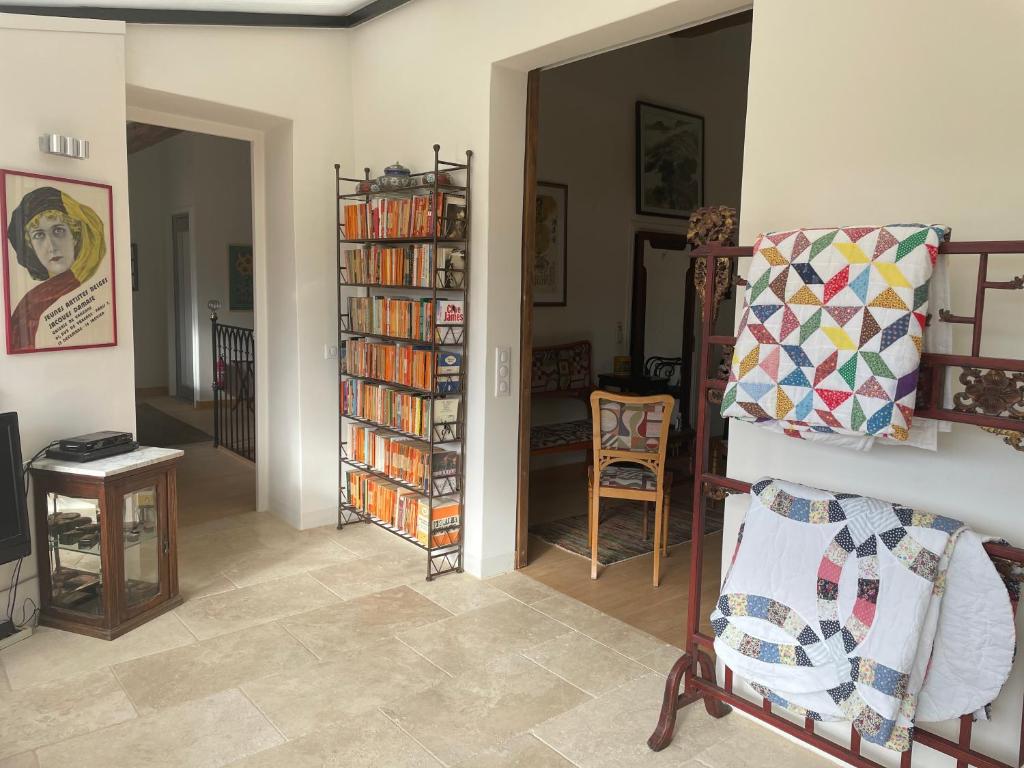 Knihovna v bed and breakfast