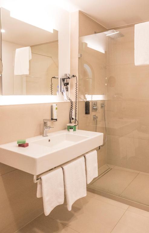 Koupelna v ubytování Hotel Elfbuchen