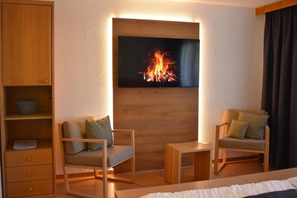 Posezení v ubytování Appartementhaus Crystal
