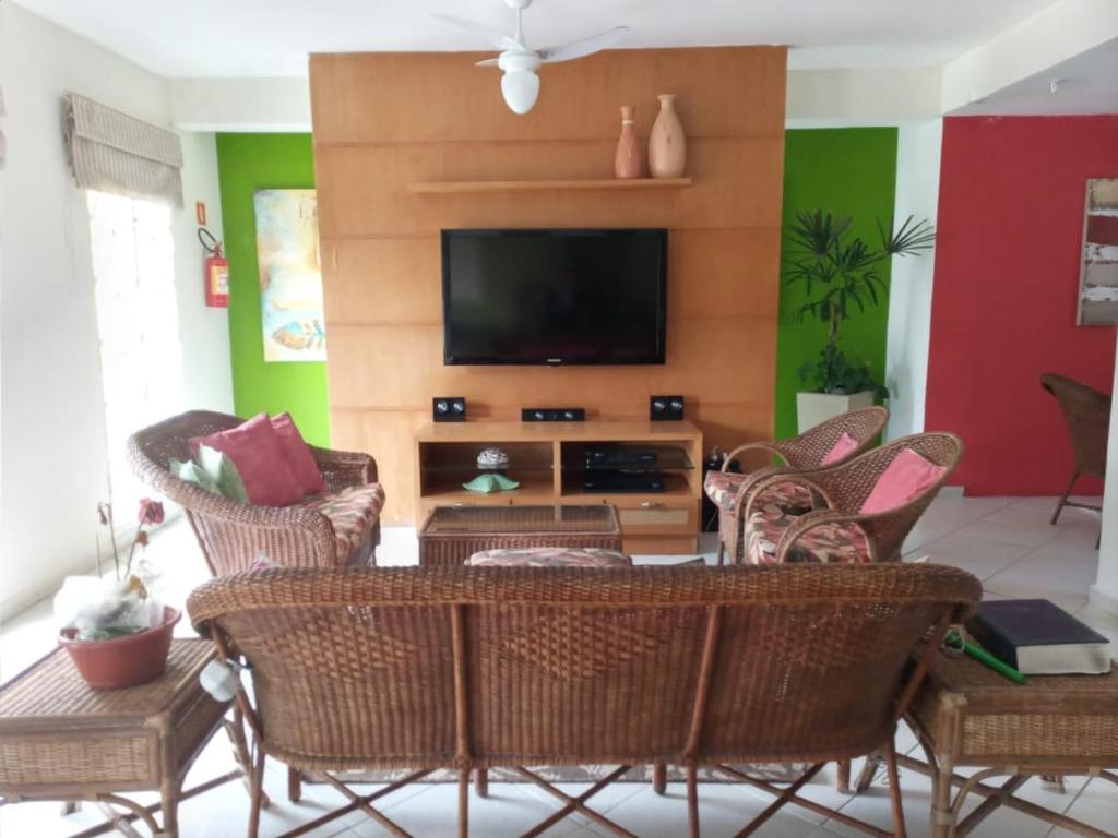 TV a/nebo společenská místnost v ubytování Pousada Villa Del Mare