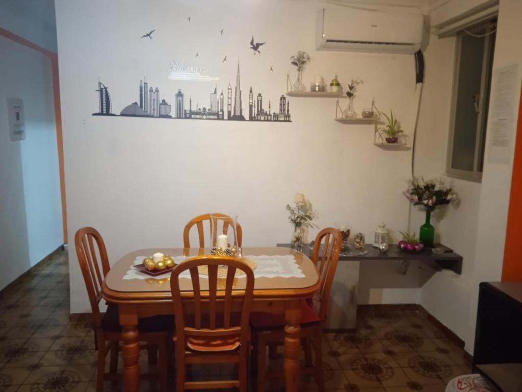 A seating area at Apartamento Lulu