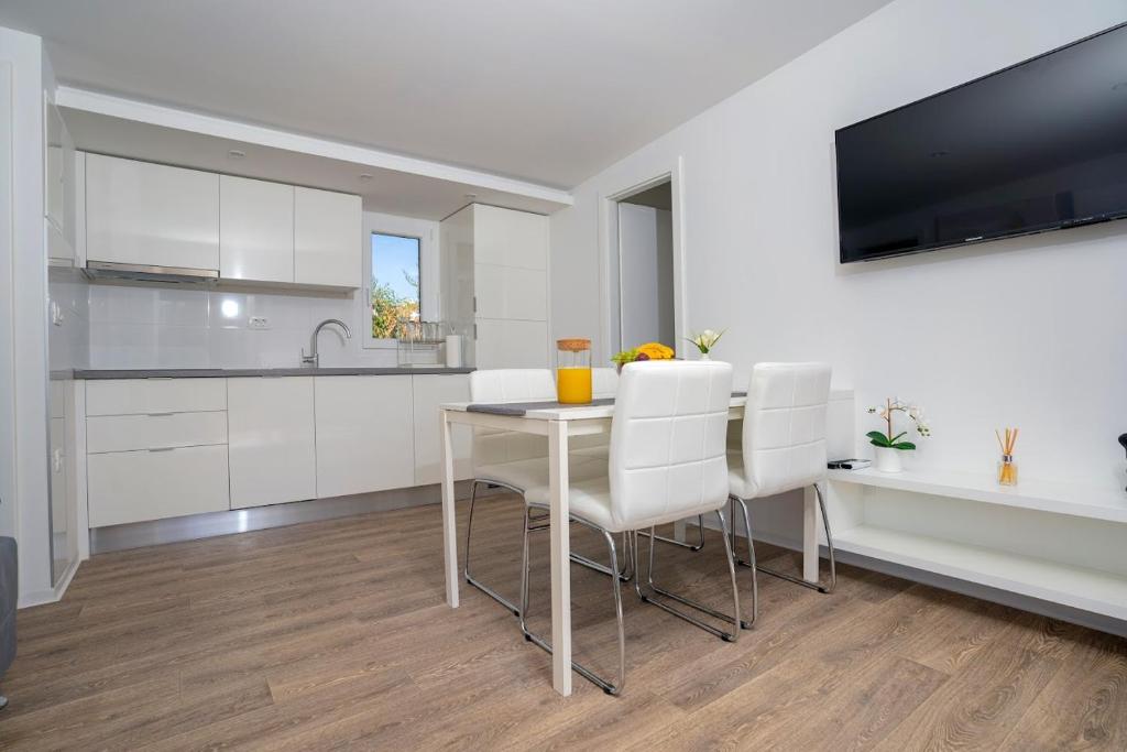 Kuchyň nebo kuchyňský kout v ubytování Adriatic Mobile Homes
