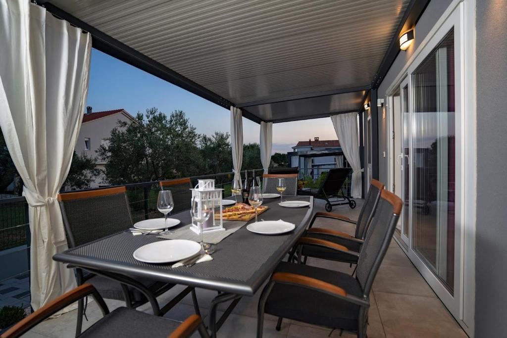 Balkón nebo terasa v ubytování Adriatic Mobile Homes