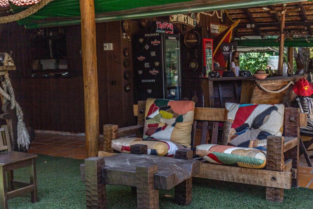 Uma área de estar em Pousada Bob Pai & Bob Filho