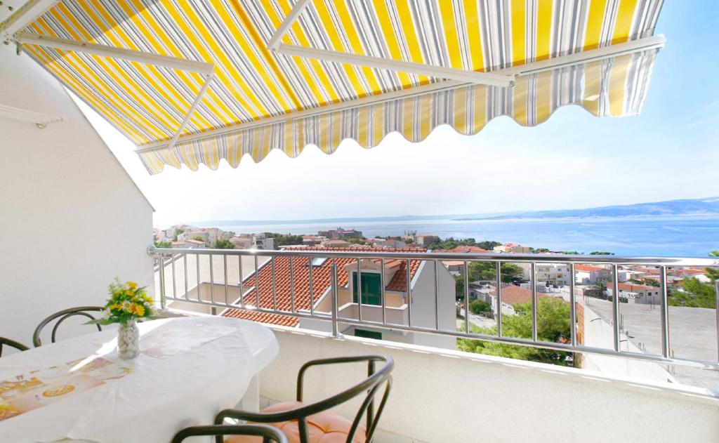 Balkón nebo terasa v ubytování Sea view Apartment for 2-4 people - family