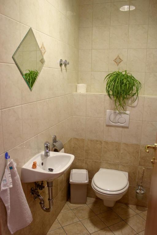Koupelna v ubytování Garni Hotel Villa Tamara