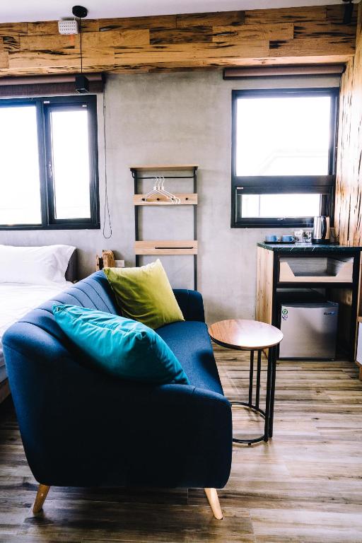 Posezení v ubytování 似禾苑民宿 Siheyuan Homestay
