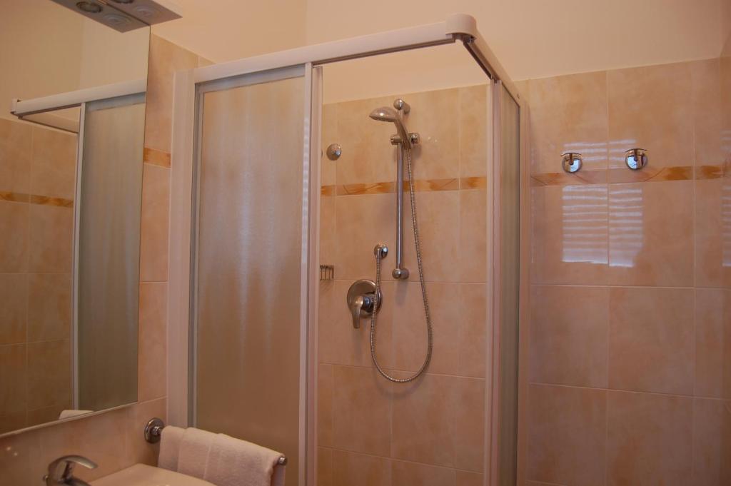 Koupelna v ubytování Hotel Massimo