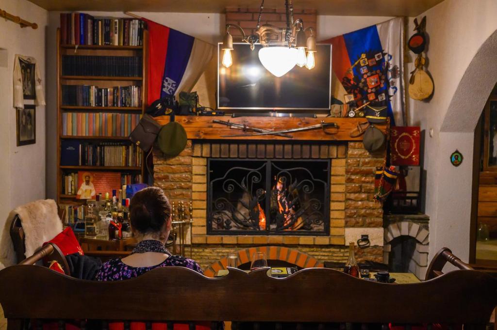 Knihovna v venkovského domu