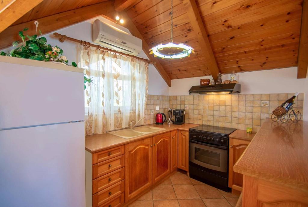 Kuchyň nebo kuchyňský kout v ubytování Psarou Studios