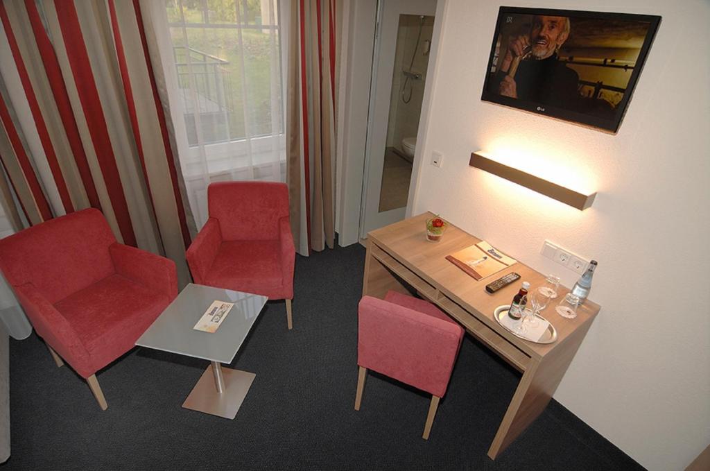 Posezení v ubytování Hotel-Gasthof Rangau