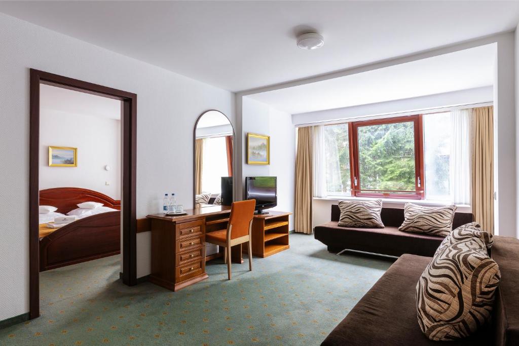 Posteľ alebo postele v izbe v ubytovaní Interferie Sport Hotel Bornit